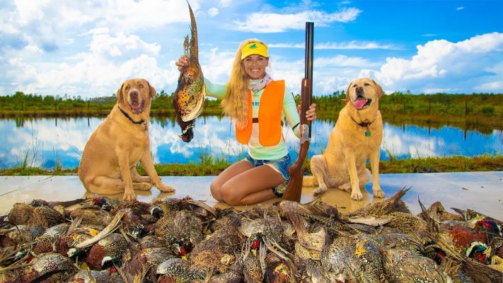 250 PHEASANT Hunt Tower Shoot! Catch Clean Cook! (Florida Hunting Video)