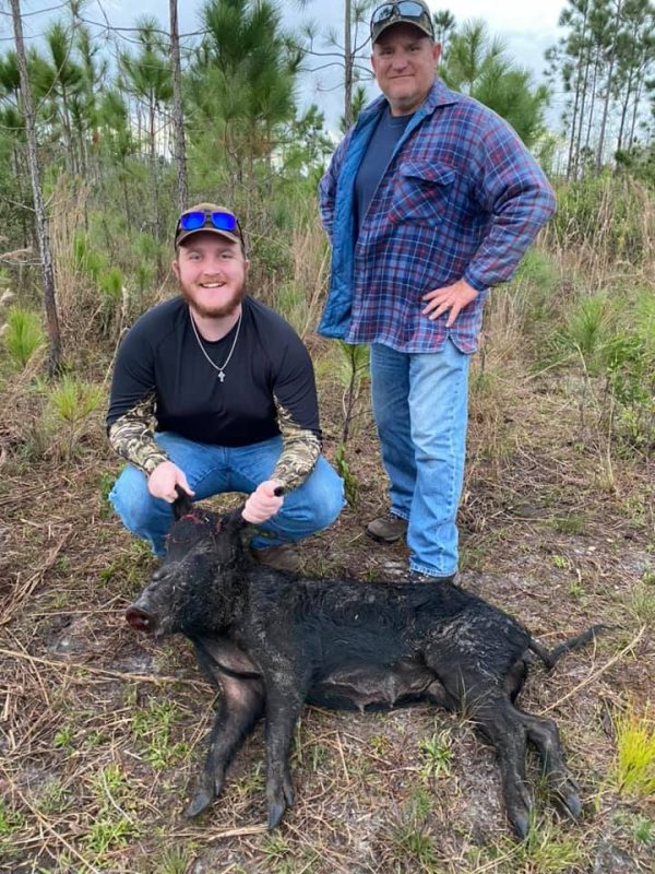 Another great Father and Son hunt with two nice hogs harvest...