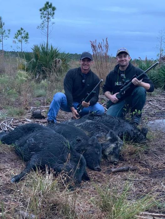 Awesome Hog Hunt yesterday with these hunters from Vero.