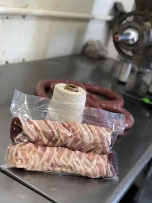 Bacon wrapped backstrap is just one of our many specialties....