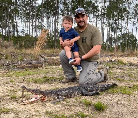 Ian took time out of his Disney vacation to get some gator a...