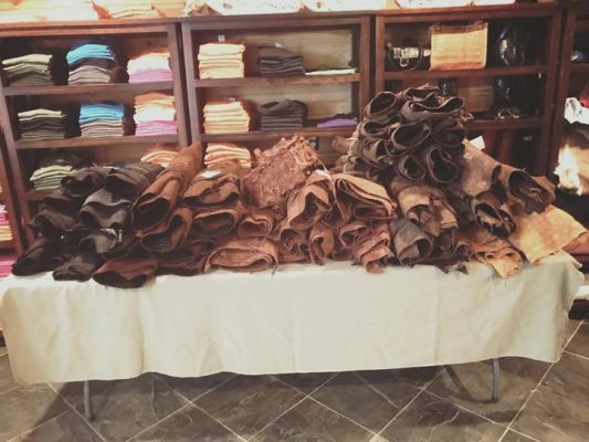 2nd batch of hides back from the tannery and ready to make s...