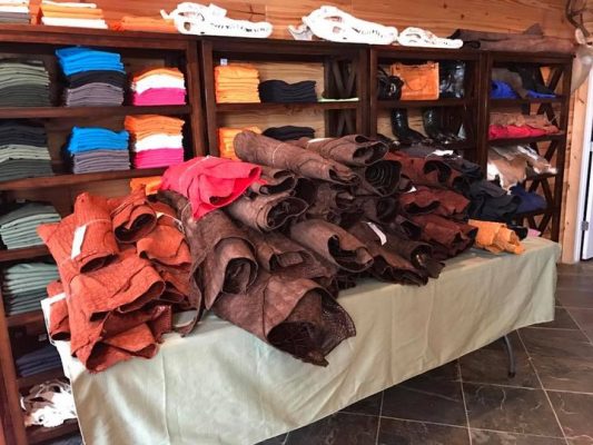 1st batch of hides back from the tannery from the 2016 publi...