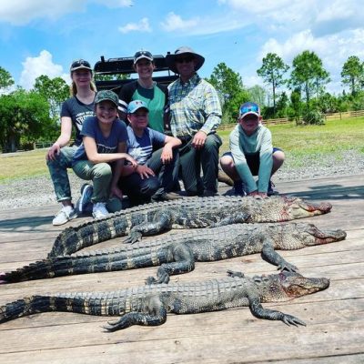 Had a great time gator hunting with this family from Wyoming...