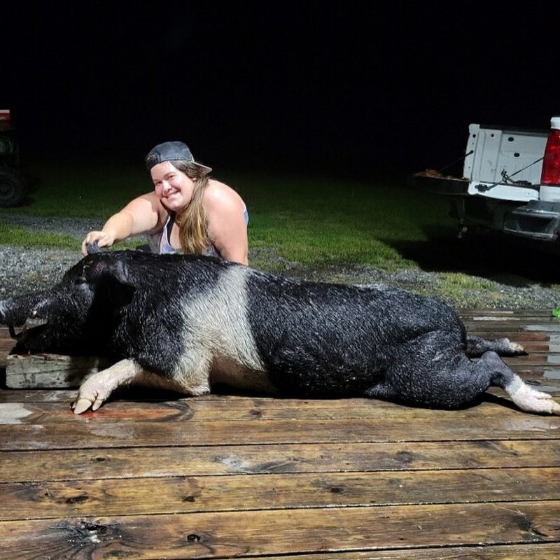 Hope with a stud Boar for her first hog!!!      

TEAMCFTH 
...