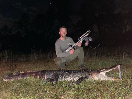 Daniel came all the way from Denmark to alligator hunt with ...