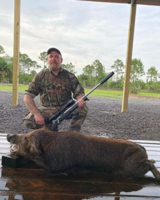 Rob with a nice boar hog this afternoon.