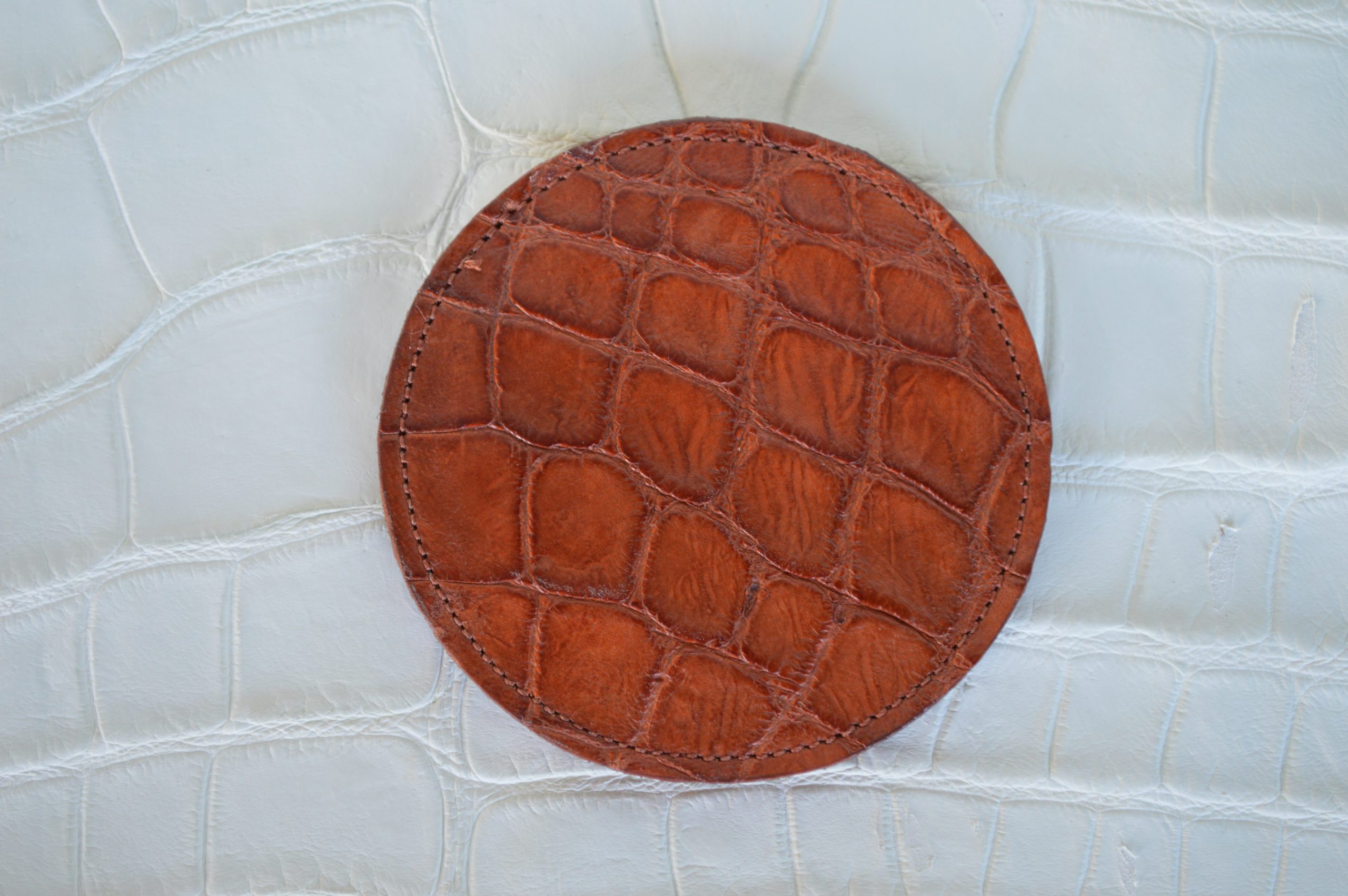 Genuine Alligator Leather Coaster Set of 4 - Image 4