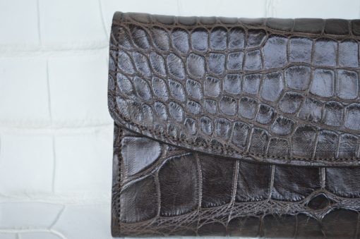 Genuine Alligator Leather Women's Clutch Wallet
