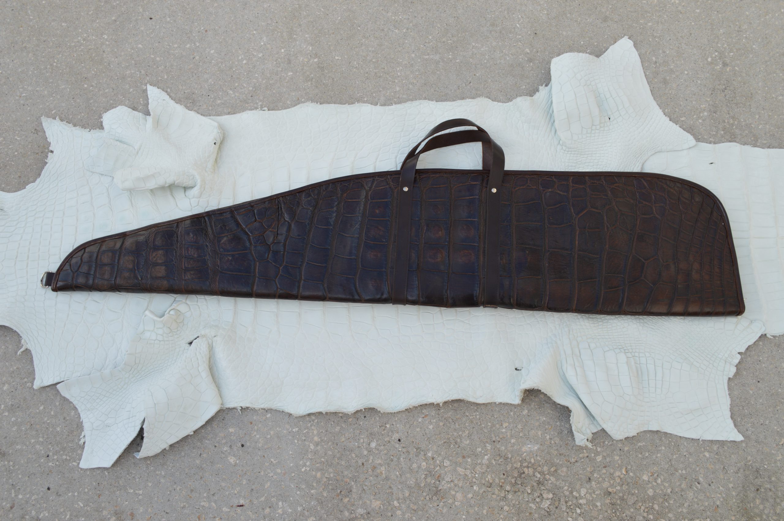 Genuine Alligator Leather Rifle Case - Image 3