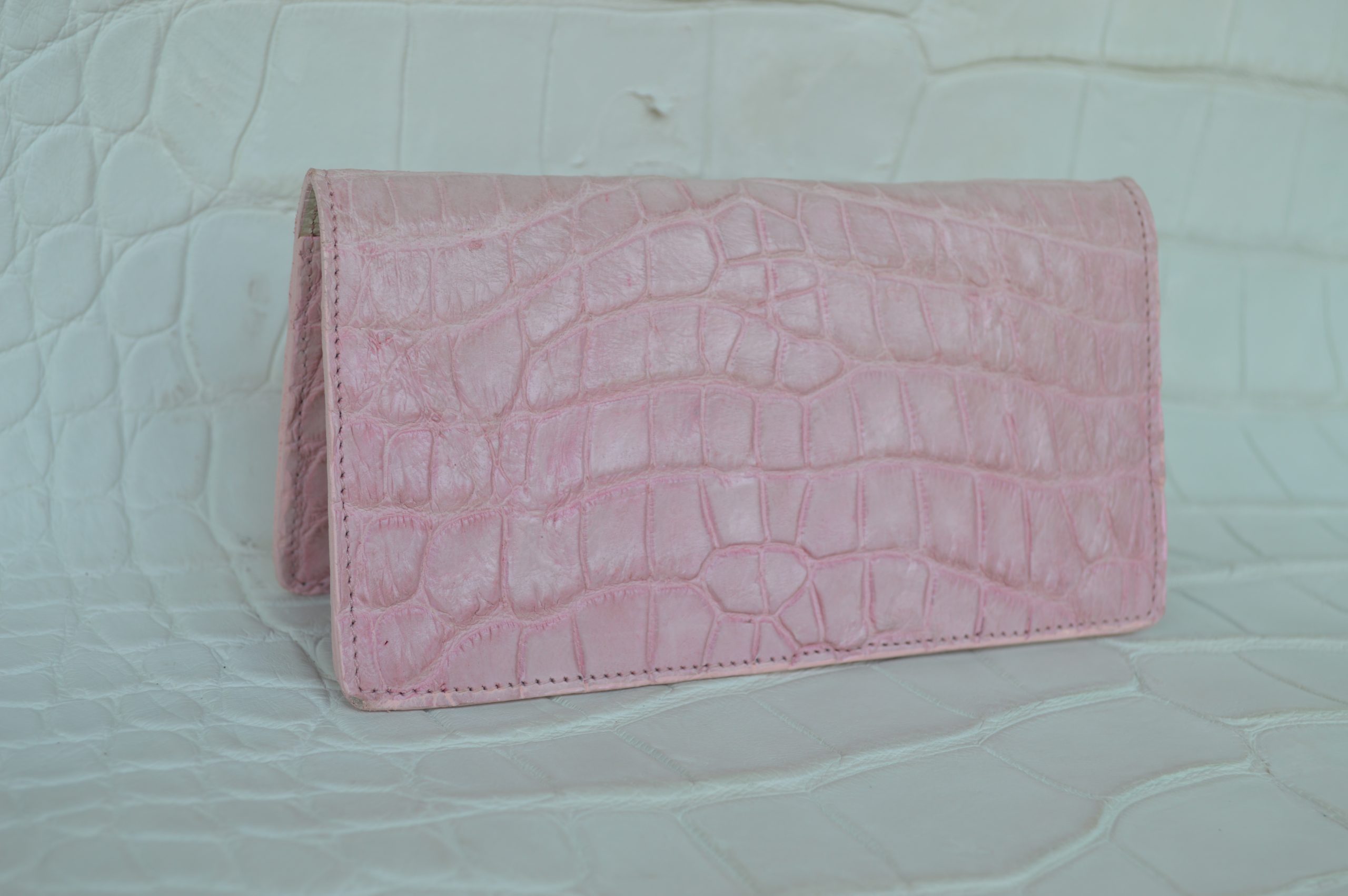 Genuine Alligator Leather Checkbook Cover - Image 2