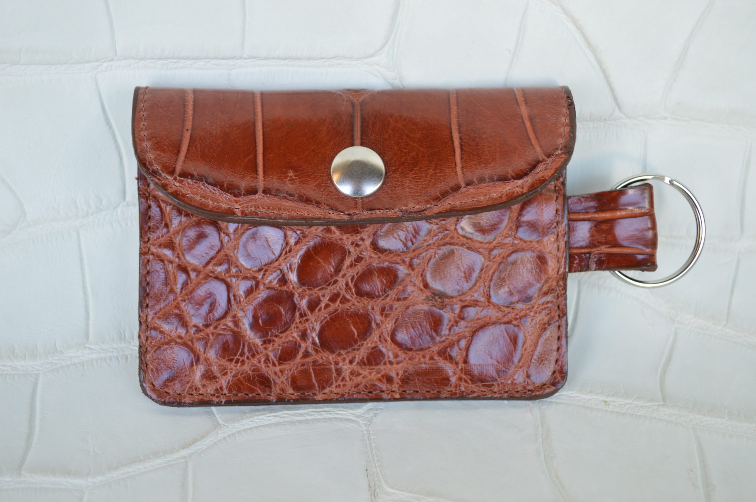 Genuine Alligator Leather Key Chain Pouch - Image 2