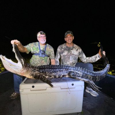 8’ Alligator taken on the Public waters hunt for Armando and...