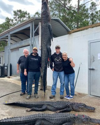 Dave, Dustin, and Fred from Indiana with 3 great alligators ...
