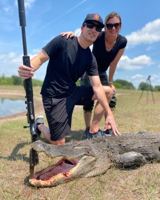 They went from never shooting a rifle to sniping Alligators!...