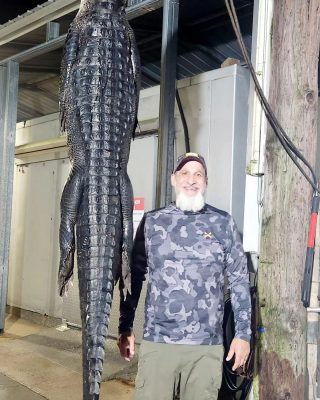 Had a great alligator hunt last night with Captain Grayson ...