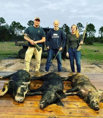 Awesome hog hunt with this family from CA.