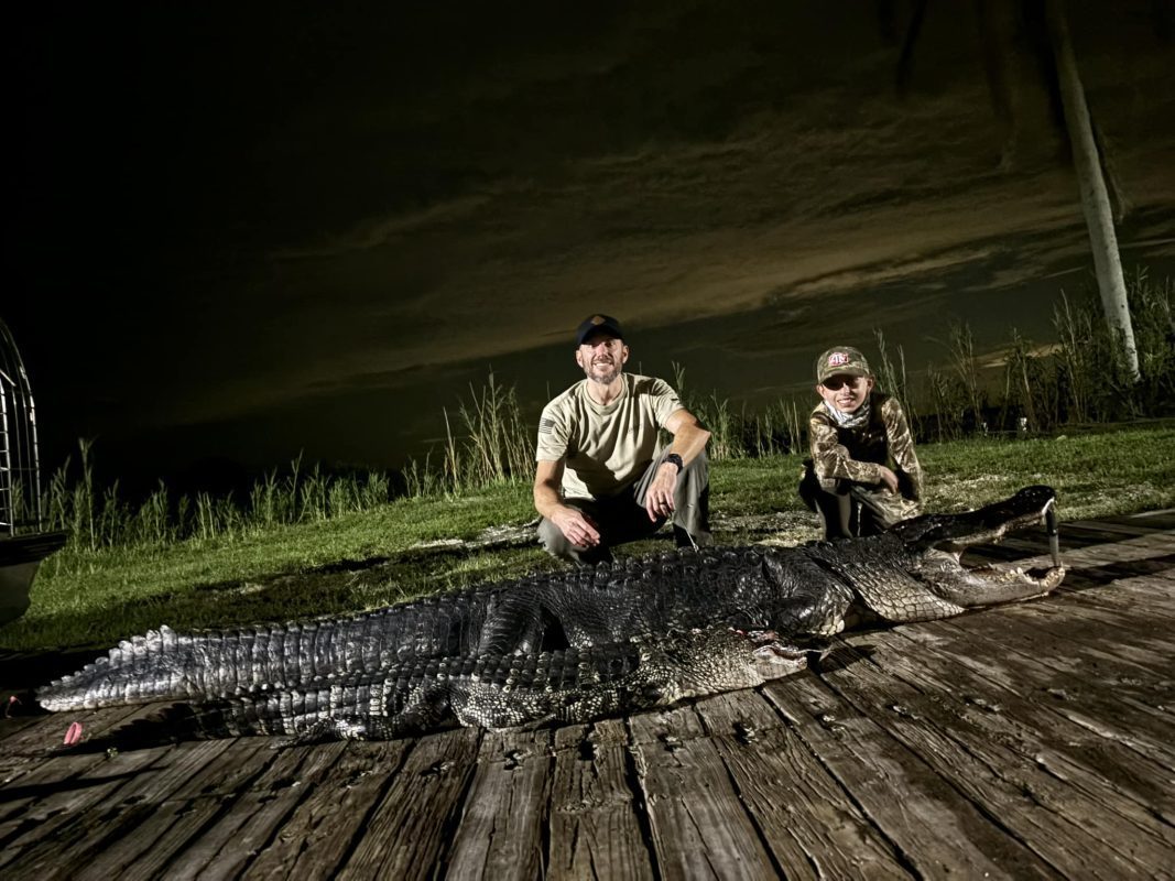 Hugh and 12 year old son Jack had hunted gators several times before, but never ...