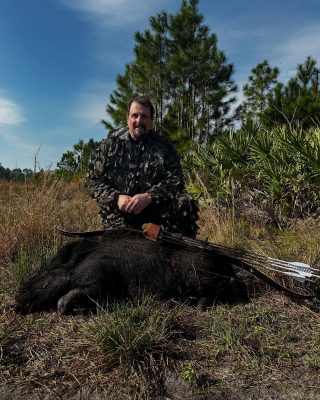 Loui back at it with a couple of meat hogs taken with his recurve.