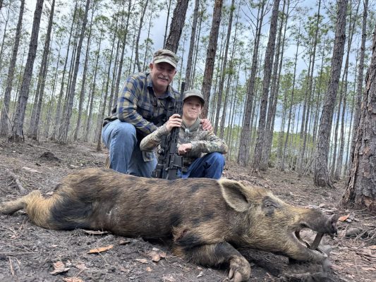 Quick last minute Trophy hunt with long time hunter Paul and his nephew.