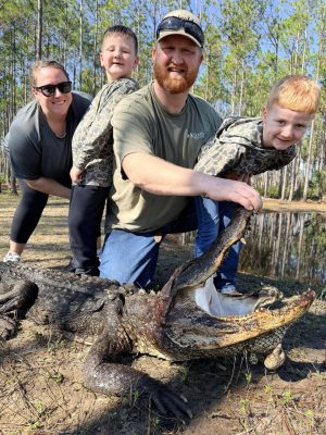 All the way from North Carolina just for a gator hunt with CFTH—and they tagged ...