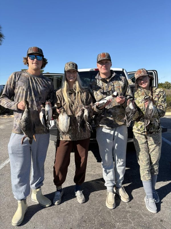 Capt. Nick put his clients on a great mixed bag of ducks yesterday.